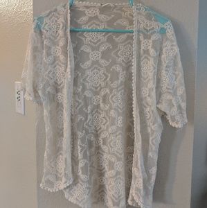Lace over shirt